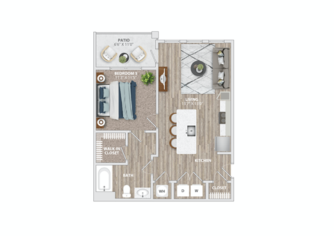 South and Twenty_A1 Floorplan Illustration